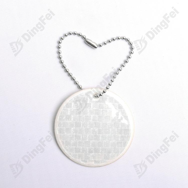 Wholesale Reflective PVC Custom Keychain Safety Reflector - 